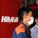 事故を振り返る西川英明さん。右耳を失った＝姫路市飾磨区中島、飾磨消防署（撮影・大山伸一郎）