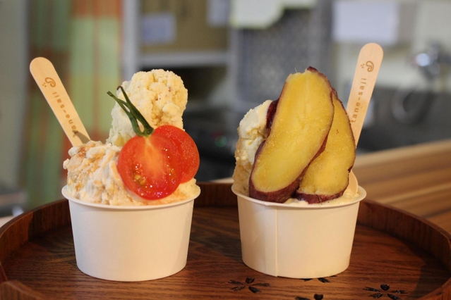 提供する野菜を使ったジェラート