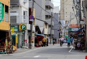 かつて忍者が住んでいたことが地名の由来という「忍町」＝姫路市忍町