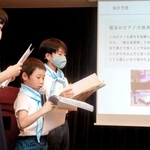 宮城県での成果を発表する「Ｌｅｇａｔｏ」のメンバー＝姫路市南駅前町、ホテル日航姫路