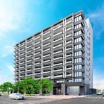 マンションの完成予想図（近鉄不動産提供）