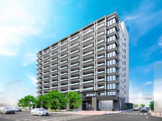 マンションの完成予想図（近鉄不動産提供）