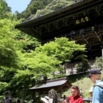 新緑の中、参拝客らでにぎわう書写山円教寺＝姫路市書写