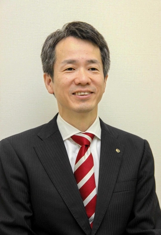 新しく播州信用金庫の理事長に就いた和田高広氏＝姫路市南駅前町
