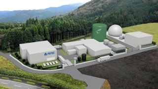 バイオガス発電所の完成イメージ図（アステック提供）