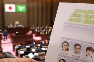 姫路市議会の高見千咲議員への辞職勧告決議案を可決した本会議＝姫路市役所