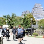 外国人の入城者数が２年連続で過去最多を更新した姫路城＝姫路市本町