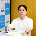 水難救助に貢献したとして、のじぎく賞を受けた広野司さん＝飾磨署