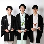 姫路での初イベントに出演する「三日月の会」の（左から）笑福亭喬路さん、桂天吾さん、桂源太さん（提供）