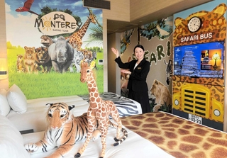 サファリをテーマにしたホテルモントレ姫路の客室＝姫路市駅前町