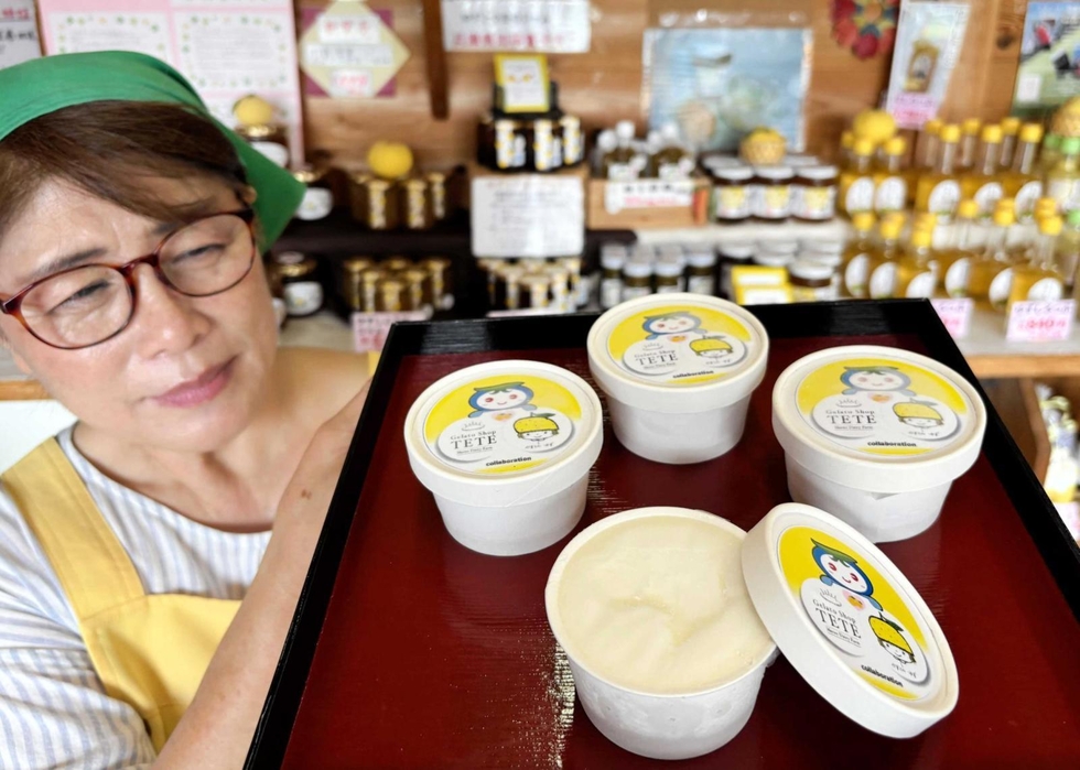 姫路の特産、果汁たっぷり「ゆずソルベ」 安富ゆず組合が赤穂の