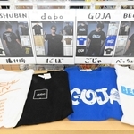 播州弁Ｔシャツは「だぼ」「ごじゃ」「べっちょない」など４柄３色の計１２種類ある＝姫路市上手野、こえづか夢前台店