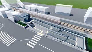 ＪＲ仁豊野駅の西改札口の整備イメージ（姫路市提供）