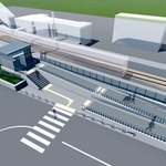 ＪＲ仁豊野駅の西改札口の整備イメージ（姫路市提供）