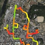 地図上に妖怪の絵柄、これいったい何の跡?　姫路の会社、福崎でGPS使いアートウオーク