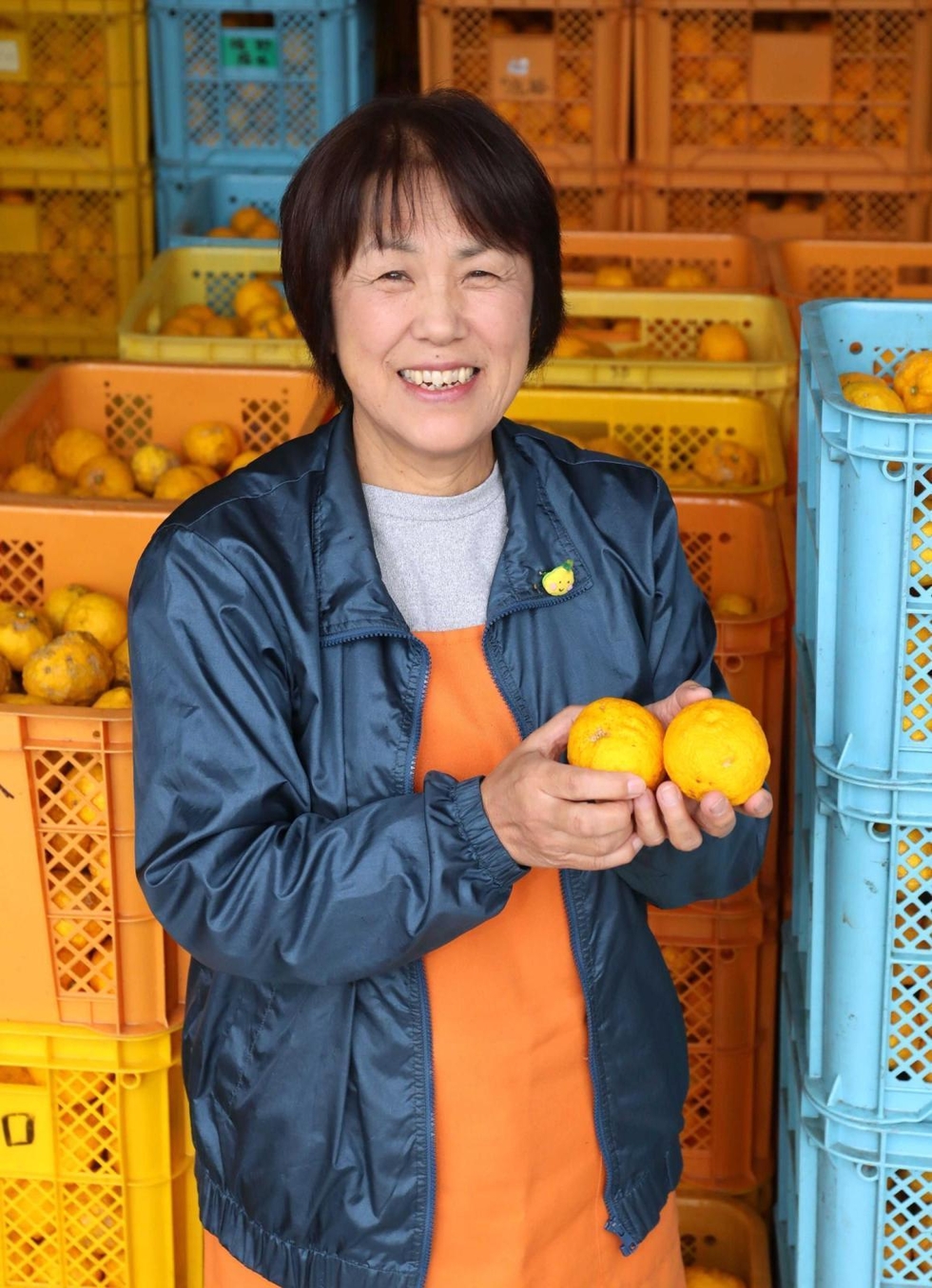 播磨びと＞爽やかな香り、広くPR 姫路の安富ゆず組合理事・中塚泉さん