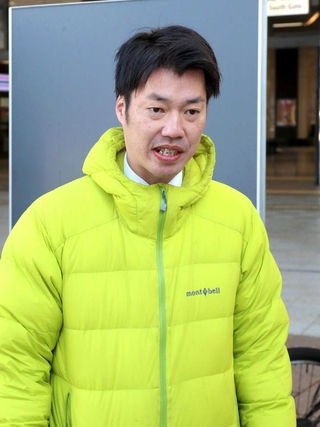 比例復活で当選し、気持ちを新たにする住吉寛紀氏＝姫路市南駅前町（撮影・辰巳直之）