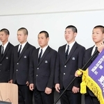 ＜がんばれ東洋大姫路＞選手激励の壮行会、松本主将「粘り強く戦う」　21日にセンバツ初戦