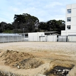 林田中学校で発掘された林田藩陣屋跡の遺構＝姫路市林田町林田（同市埋蔵文化財センター提供）