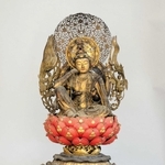 如意輪寺の木造如意輪観音坐像（文化庁提供）