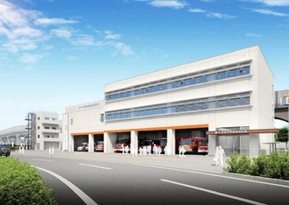 新築・移転する姫路東消防署のイメージ図。完成時期が２０２７年秋から遅れることになった（姫路市消防局提供）