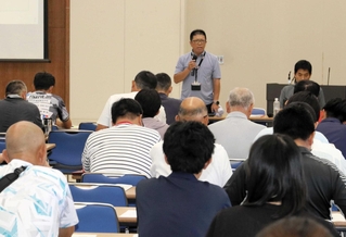 姫路市教育委員会などが開いた「姫カツ」指導者向けの研修会＝８月８日、姫路市役所