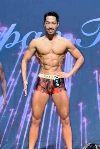「ベスト・ボディ・ジャパン２０２６西日本大会」出場当時の金谷侑也さん（金谷さん提供）