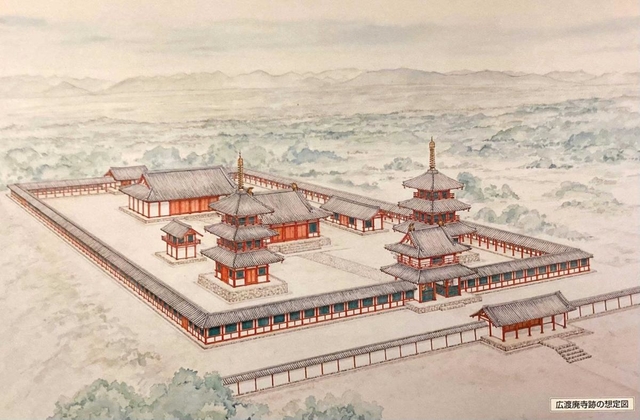発掘から推定した「広渡寺」の想像図