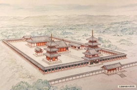 発掘から推定した「広渡寺」の想像図