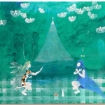 受胎告知をテーマとした作品「ＥＶＥ　ＡＮＮＵＮＣＩＡＺＩＯＮＥ　ＢＯＷＷＯＷ」＝岡之山美術館