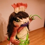 サラセニアをモチーフにして誕生した「妖怪健美」＝加西市北条町北条