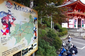 案内地図は播州清水寺仁王門そばに設置されている＝加東市平木