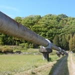 全面改築される曽根サイフォン＝加東市松沢（東条川二期農業水利事業所提供）