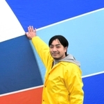 気球パイロットの養成講座を受講する森川浩充さん。会社の同好会チームも始動＝鶉野飛行場跡