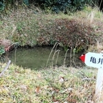 義経一行がのどを潤したという「亀井が淵」＝小野市樫山町