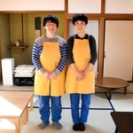 「より日常的な大衆食堂にしたい」と話す船橋さん（右）と窪田さん＝西脇市黒田庄町黒田