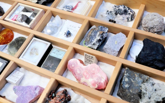 貴石の一つ一つから思い出がよみがえる＝小野市