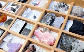 貴石の一つ一つから思い出がよみがえる＝小野市