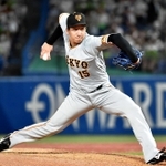 速球を武器に１年目から活躍した大勢投手＝神宮球場
