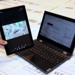 観察や記録に使ったタブレット端末やノート型パソコン＝加東市