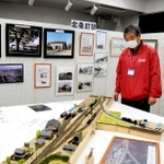 太平洋戦争中の北条鉄道法華口駅を再現したジオラマ＝ｓｏｒａかさい