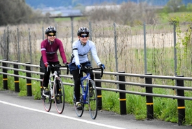 平たんで走りやすく、自然を感じられる多可町のおすすめコース＝多可町内