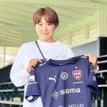 ＦＣローゼンゴードに加入し、チームに合流した門脇真依選手（東洋大学提供）