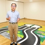 コンテストのコースと勝田憲弘さん＝やしろ国際学習塾