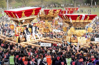 【３】ｕｕｃａｒｙさんの「祭り屋台大集合」＝１０月２６日、三木市、三木山総合公園