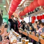 昨年開催されたおでん列車（北条鉄道提供）