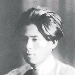 関西学院を卒業した１９２７年の坂本遼（姫路文学館提供）