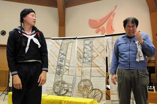 播州織工場の場面＝多可町八千代区大和