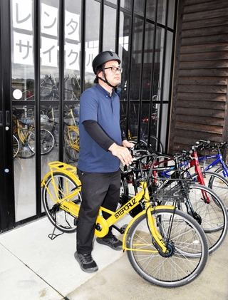 新たなプランを設けた「ｓｏｒａかさいレンタサイクル」事業＝ｓｏｒａかさい