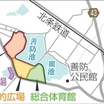 加西市総合運動公園の整備予定地
